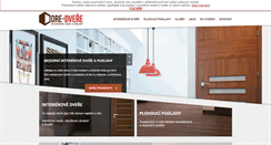 Desktop Screenshot of dre-dvere.cz