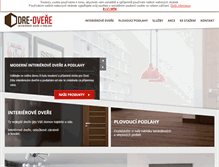 Tablet Screenshot of dre-dvere.cz